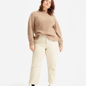 Everlane Straight Leg Crop in Sandstone size 4